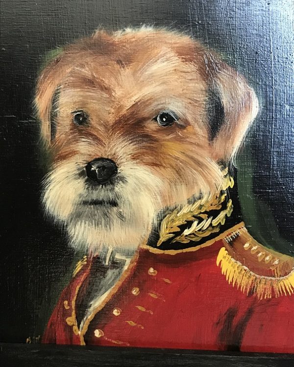Hand painted pet portrait