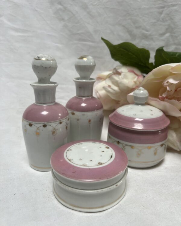 Victorian dressing table set