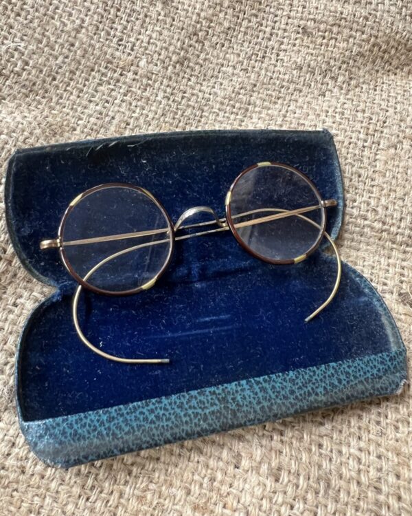 Old wire framed glasses