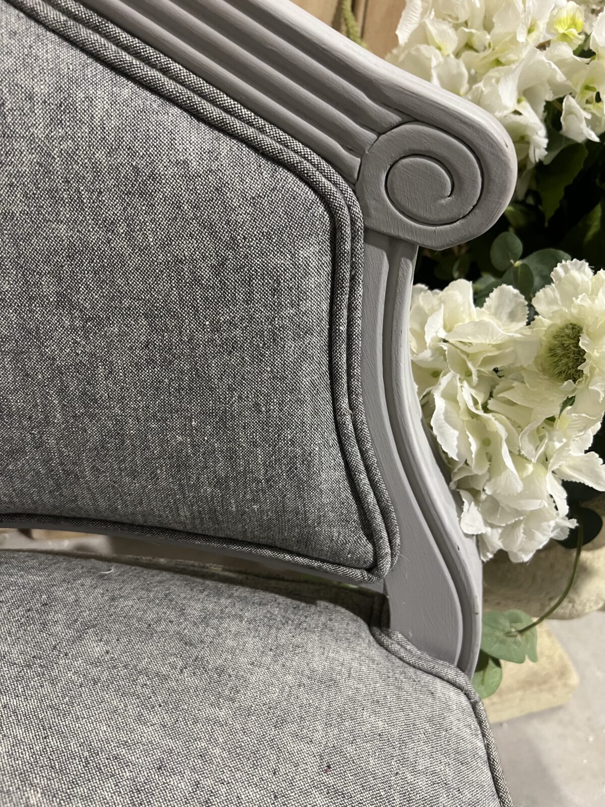 Vintage upholstered chair - Image 8