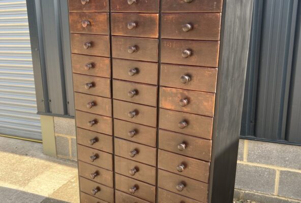 Mid century bank of drawers