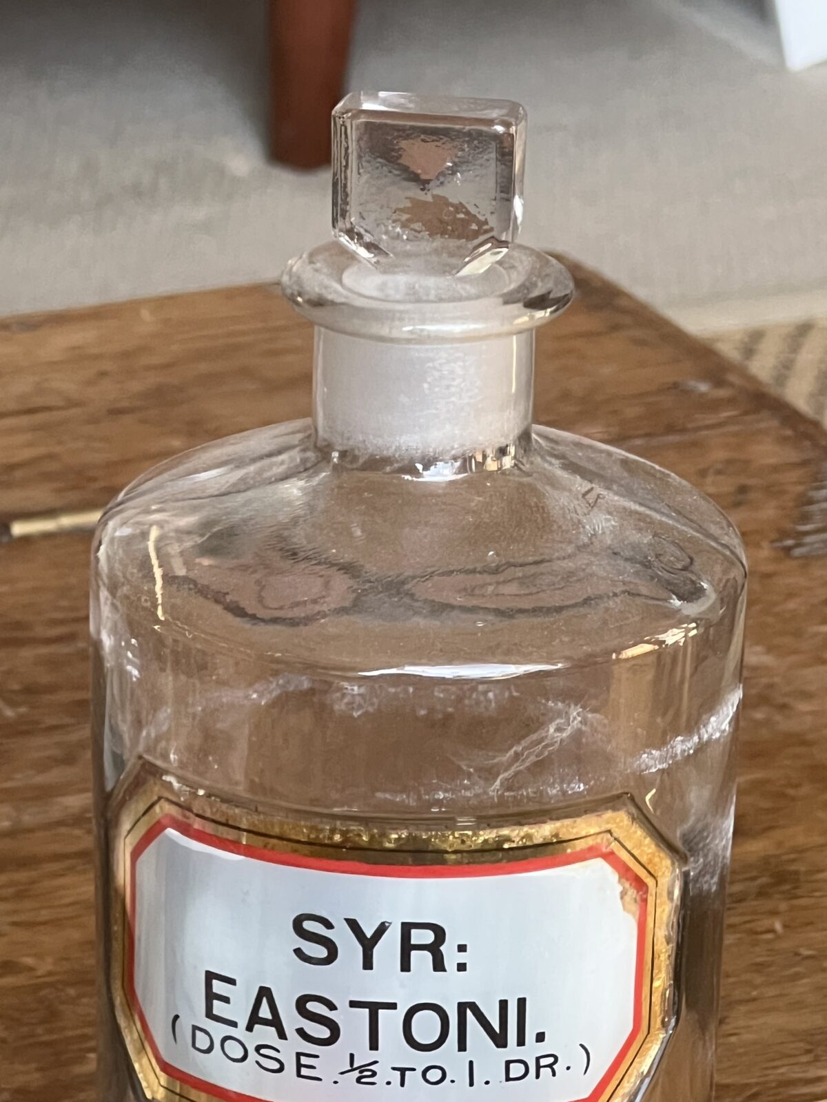 Antique apothecary bottle LIQ. SACCH.UST. - Image 2