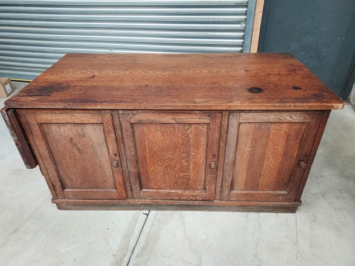 Antique oak partners desk - Image 2