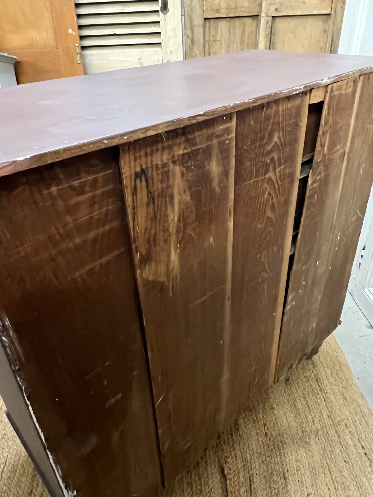 Victorian hand painted pine chest of drawers - Image 8