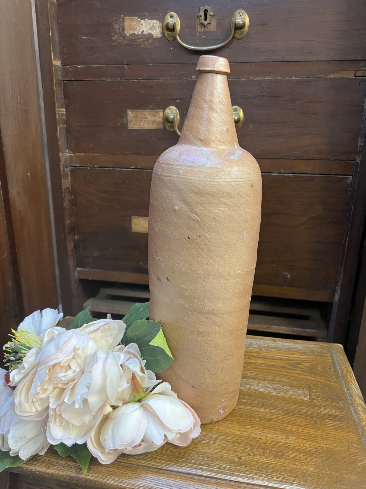 Old French stoneware bottle - Image 2