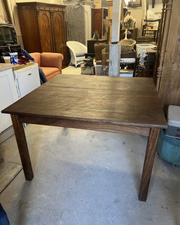 Mid century large square dining table