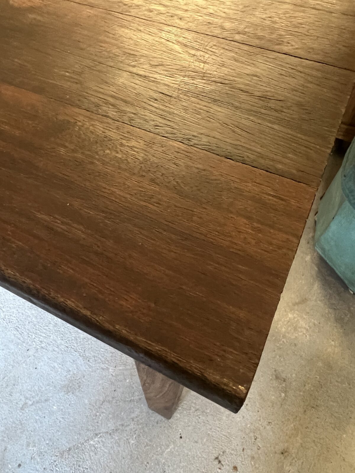 Mid century large square dining table - Image 3
