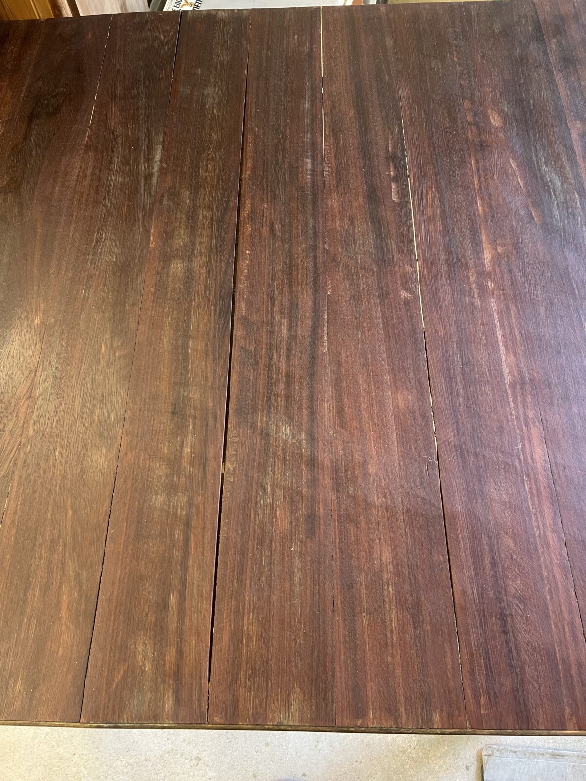 Mid century large square dining table - Image 4