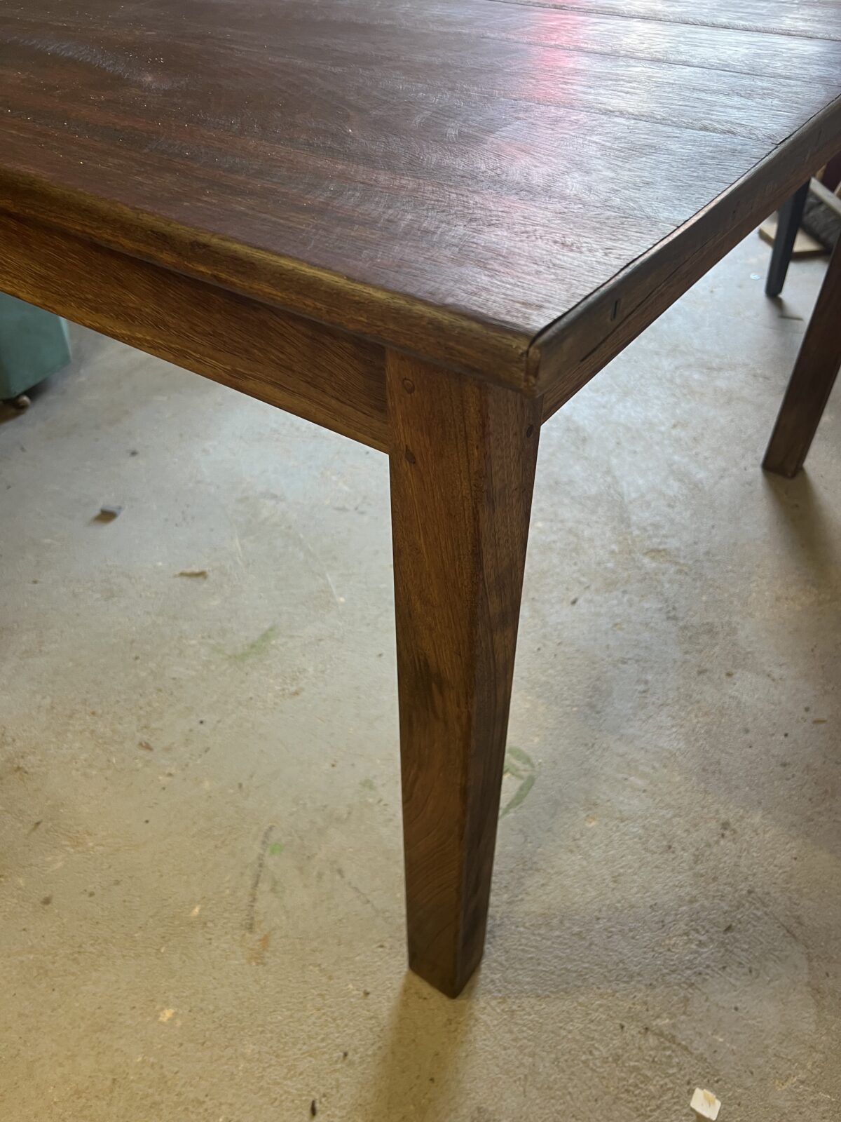 Mid century large square dining table - Image 5
