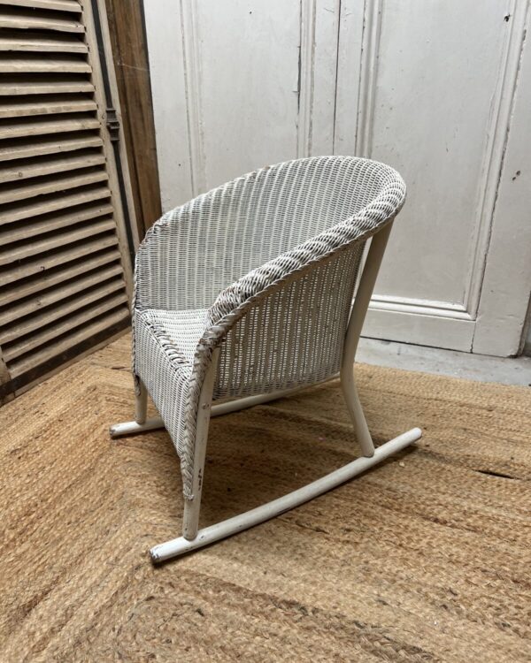 Vintage Lloyd loom children’s rocking chair