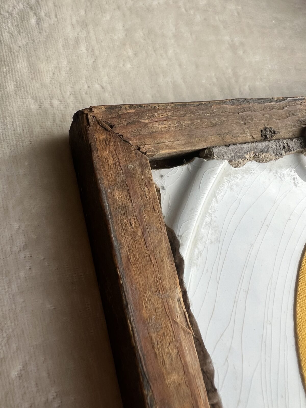 Antique “Lily” plate by B & S H (Baker and Spall) in an old frame circa 1835 - Image 5