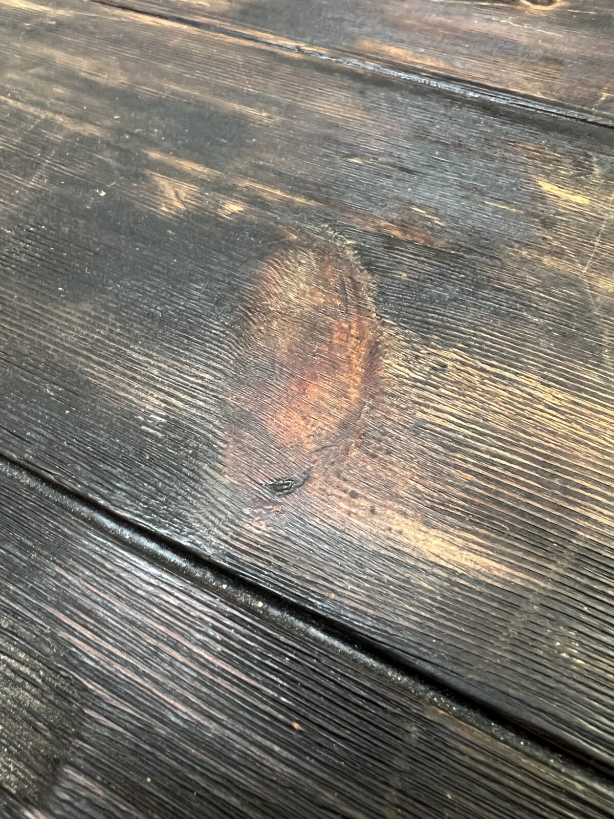 Hand painted pine dining table 8 seater - Image 12