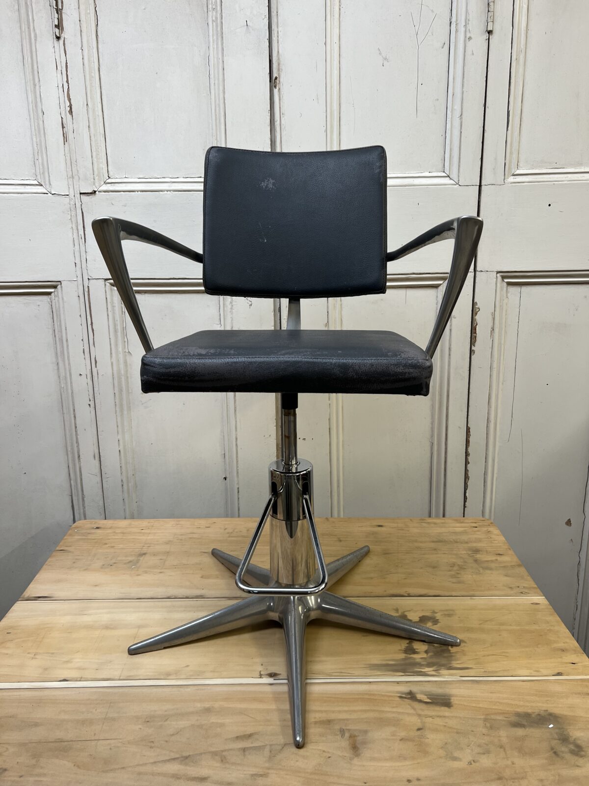 Vintage Gamma and Bross barber hairdresser chair