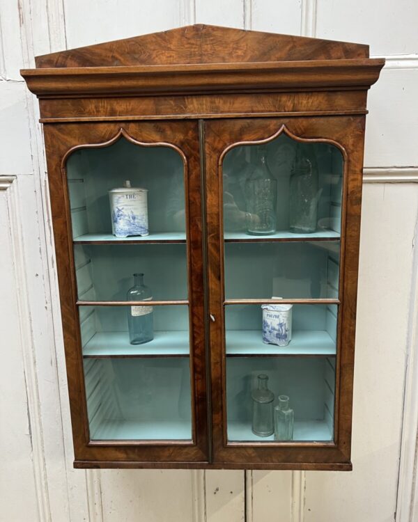 Victorian glazed mahogany display cabinet